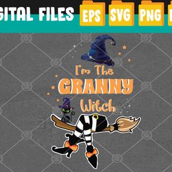 i'm the granny witch funny halloween costume svg, eps, png, dxf, digital download