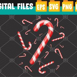 cute candy cane crew funny christmas family friends gifts svg, eps, png, dxf, digital download