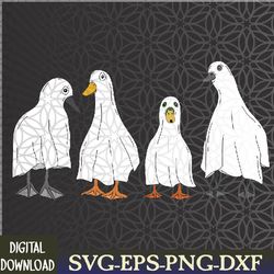 ducks ghost farm farmer animal halloween costume svg, eps, png, dxf, digital download