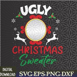 funny ugly christmas sweater with mirror svg, eps, png, dxf, digital download
