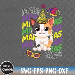 cat mardi gras headband mardi gras accessories decor, mardi gras svg, svg, eps, png, dxf
