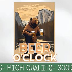 beer o'clock bear png digital download