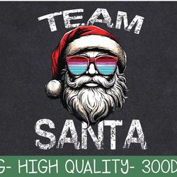 team christmas santa squad family matching christmas tree png digital download