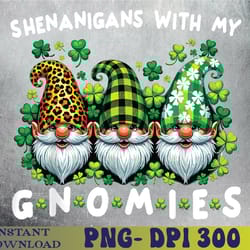 st patricks day- shenanigans with my gnomies png, sublimation design