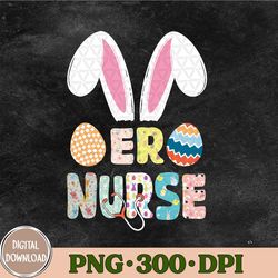 Er Nurse Rn Bunny Ears Happy Easter Eggs Png, Sublimation Design