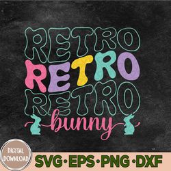 Retro Bunny Svg, Easter Bunny Svg, Smiley Bunny, Easter Vibes Svg, Digital Download
