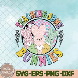 Teaching Some Bunnies Svg, Teacher Bunny Svg, Easter Svg, Eps, Png, Dxf