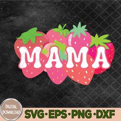 Mama Of The Berry First Birthday Strawberry Svg, Mama Birthday Svg, Png, Digital Download