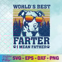 world's best farter i mean father funny best dog dad ever svg, png, digital download