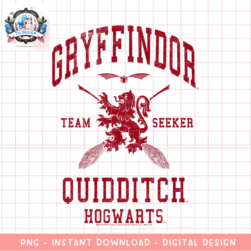Deathly Hallows 2 Gryffindor Quidditch Team Seeker Jersey PNG Download copy.png