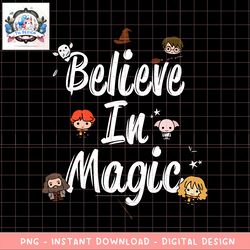 harry potter believe in magic cute cartoon text png download copy