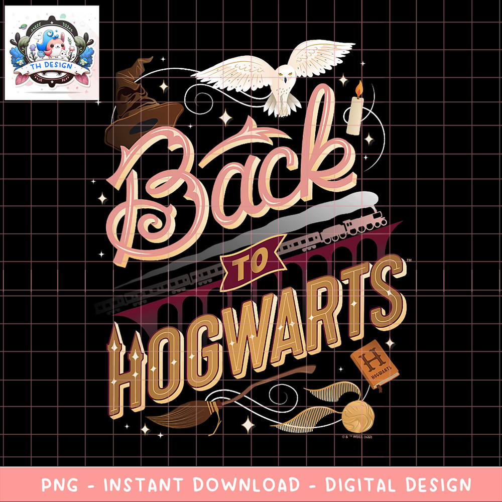 Harry Potter Deathly Hallows 2 Back To Hogwarts Poster PNG Download copy.png