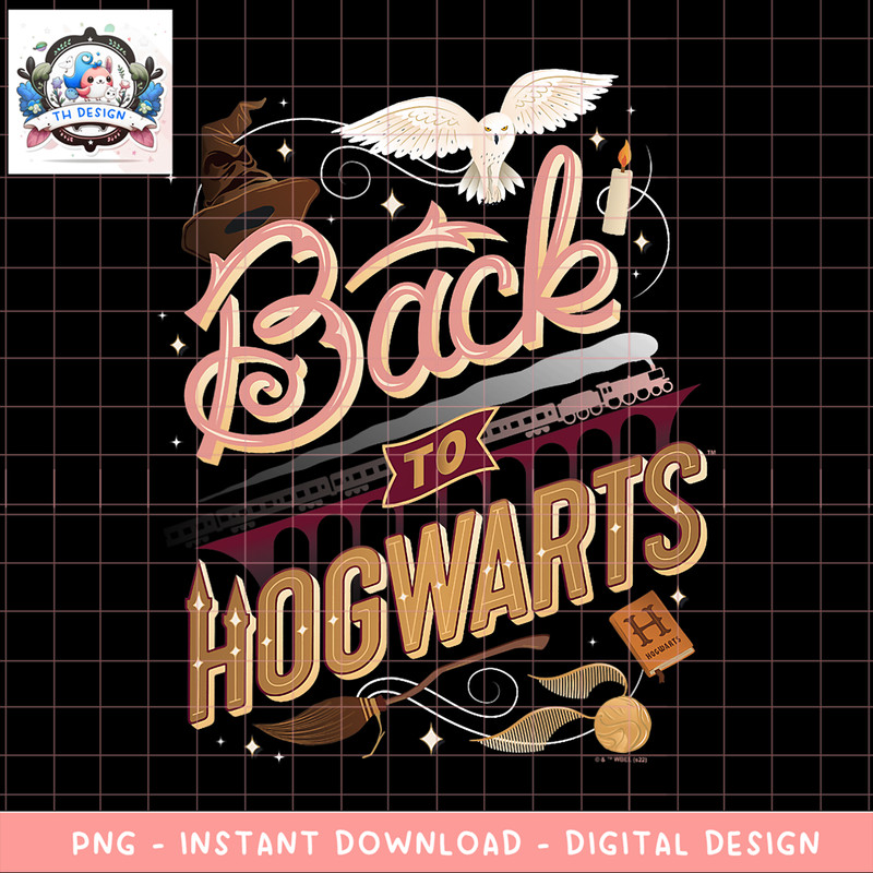 Harry Potter Deathly Hallows 2 Back To Hogwarts Poster PNG Download copy.png
