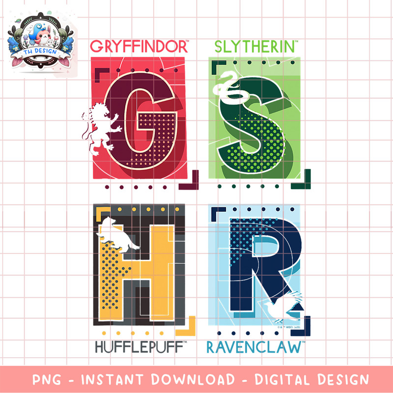 Harry Potter Deathly Hallows 2 Hogwarts House Crest Grid PNG Download copy.png