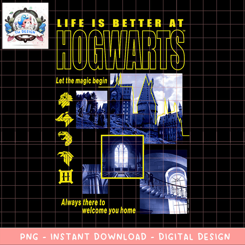Harry Potter Deathly Hallows 2 Hogwarts Life Poster PNG Download copy.png