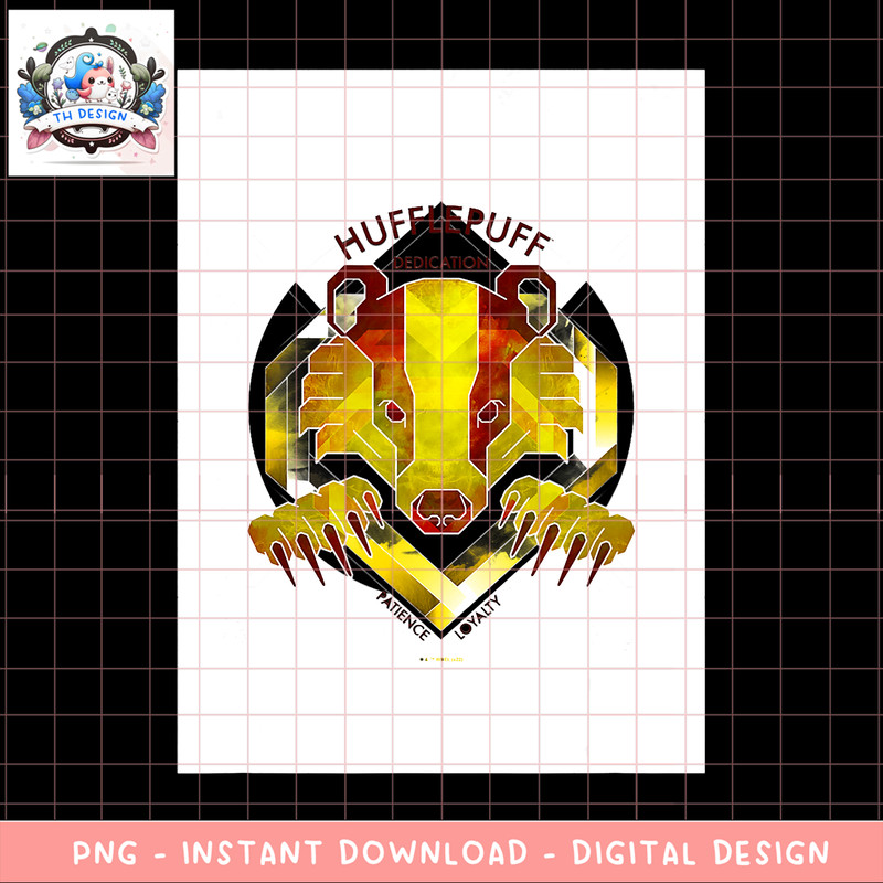 Harry Potter Deathly Hallows 2 Hufflepuff Badger Crest PNG Download copy.png