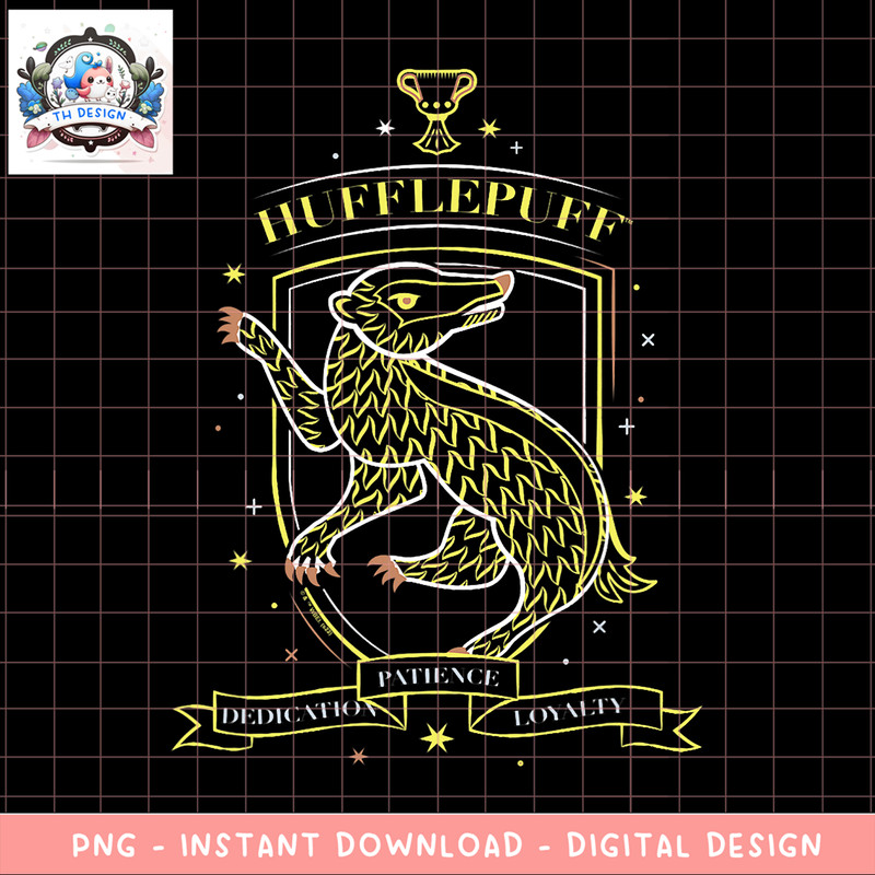 Harry Potter Deathly Hallows 2 Hufflepuff Bright Crest PNG Download copy.png