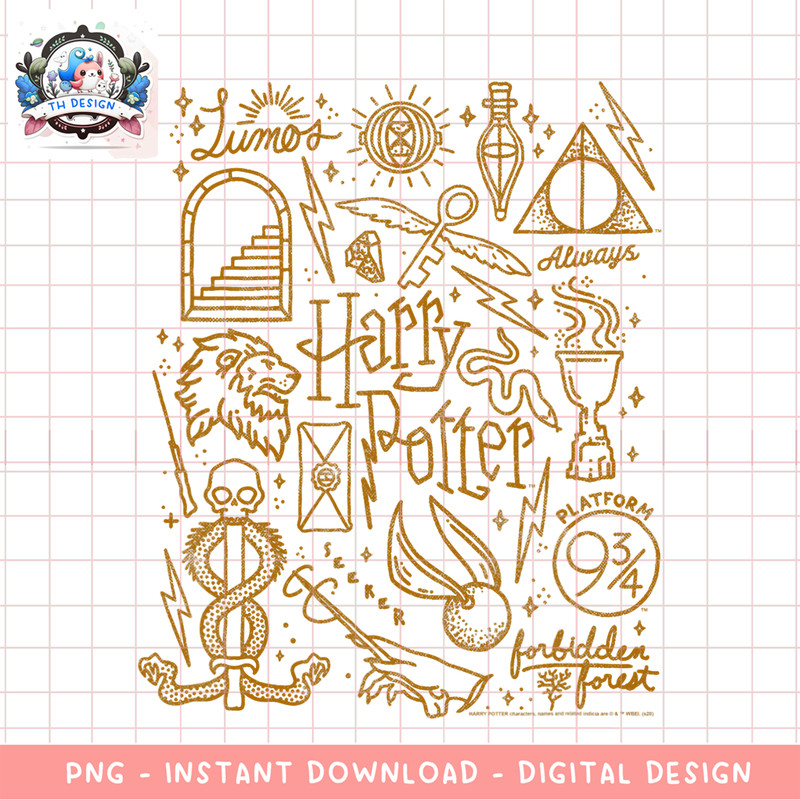 Harry Potter Deathly Hallows 2 Icon Collage Poster PNG Download copy.png