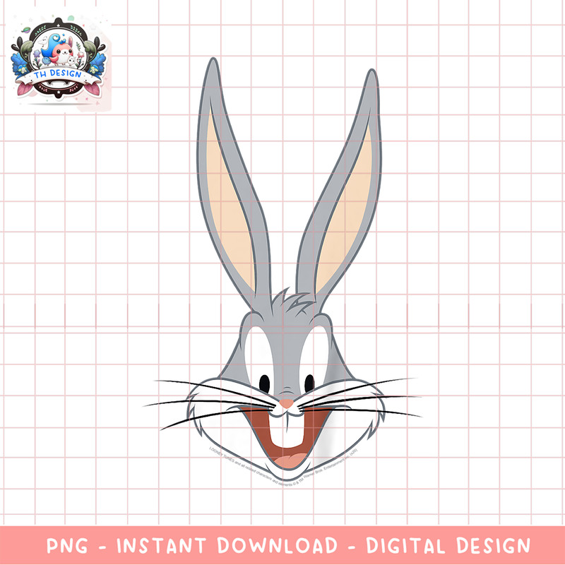 Kids Looney Tunes Bug Bunny Big Face PNG Download copy.png