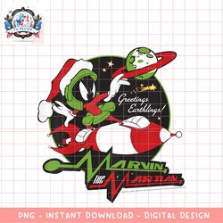 kids looney tunes christmas marvin the martian greetings png download copy