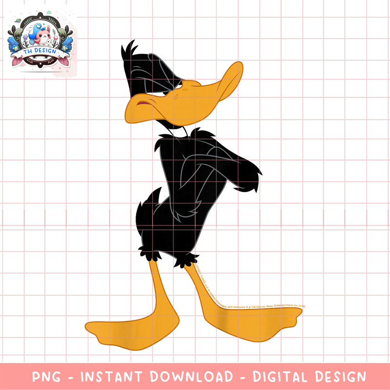 Kids Looney Tunes Daffy Duck Crossed Arms Portrait PNG Download copy.png