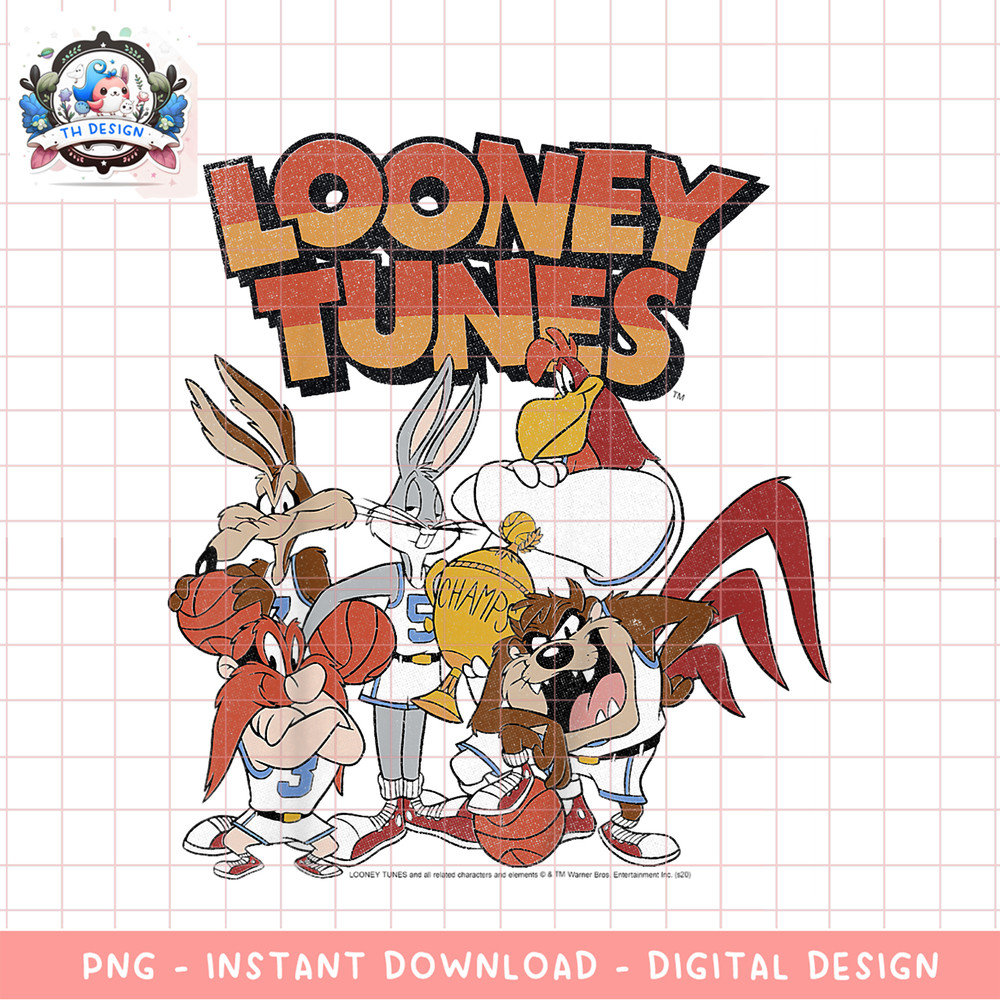Kids Looney Tunes Group Shot Basketball Champs PNG Download copy.png