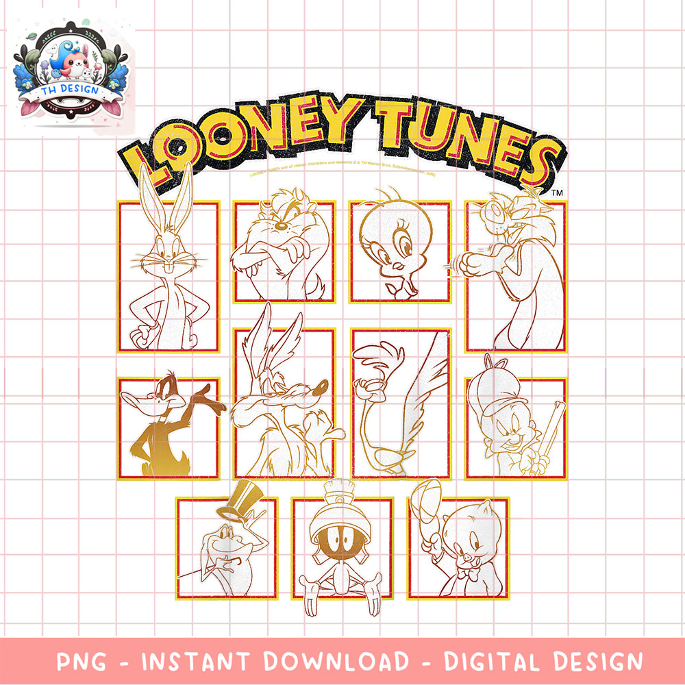 Kids Looney Tunes Group Shot Character Box Up PNG Download copy.png