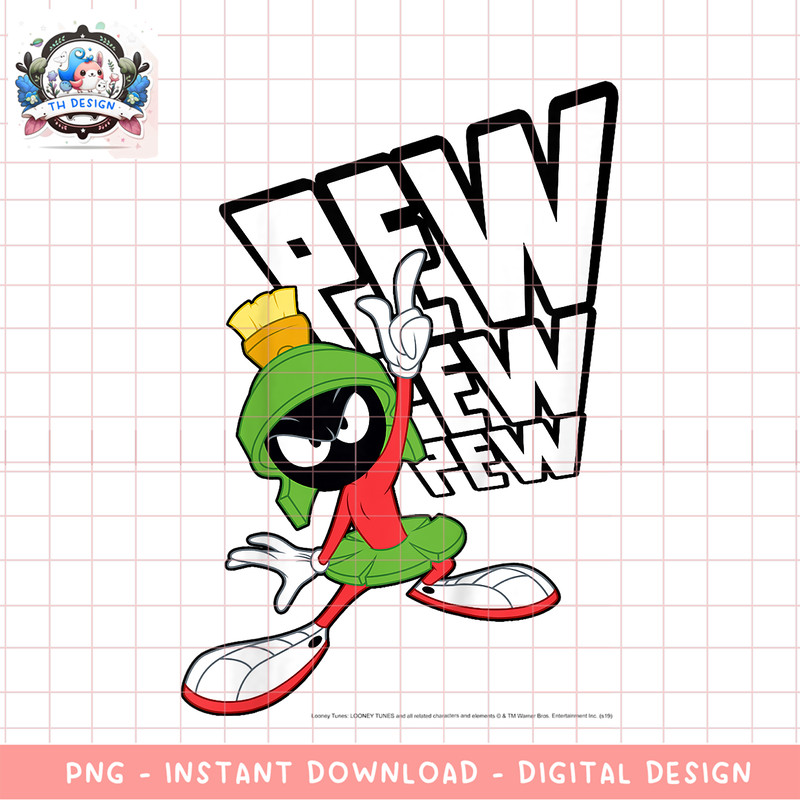 Kids Looney Tunes Marvin The Martian Pew Pew Pew png, digital download, instant .png