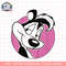 Kids Looney Tunes Pepe Le Pew Pink Circle Portrait png, digital download, instant .png