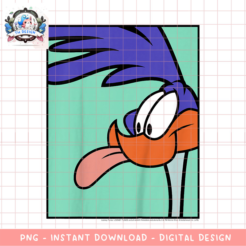 Kids Looney Tunes Road Runner Portrait png, digital download, instant .png