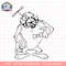 Kids Looney Tunes Taz Nerdy Line Art Portrait png, digital download, instant .png