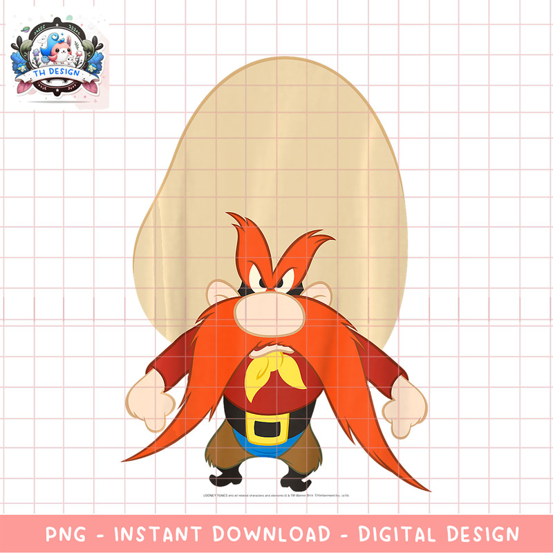 Kids Looney Tunes Yosemite Sam Angry Portrait png, digital download, instant .png