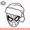 Marvel Christmas Spider-Man Santa Big Face png, digital download, instant .png