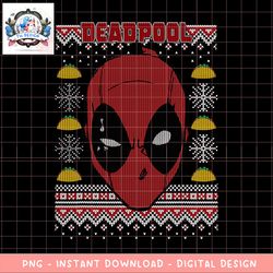 marvel deadpool ugly christmas sweater graphic png, digital download, instant png, digital download, instant.pngmarvel d