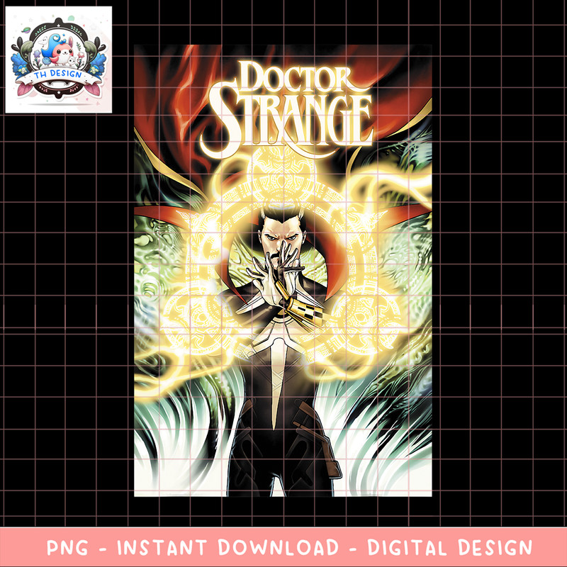 Marvel Doctor Strange Comic Cover png, digital download, instant .png