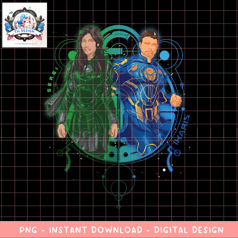 Marvel Eternals Sersi Ikaris Duo Poster png, digital download, instant.pngMarvel Eternals Sersi Ikaris Duo Poster png, digital download, instant .png