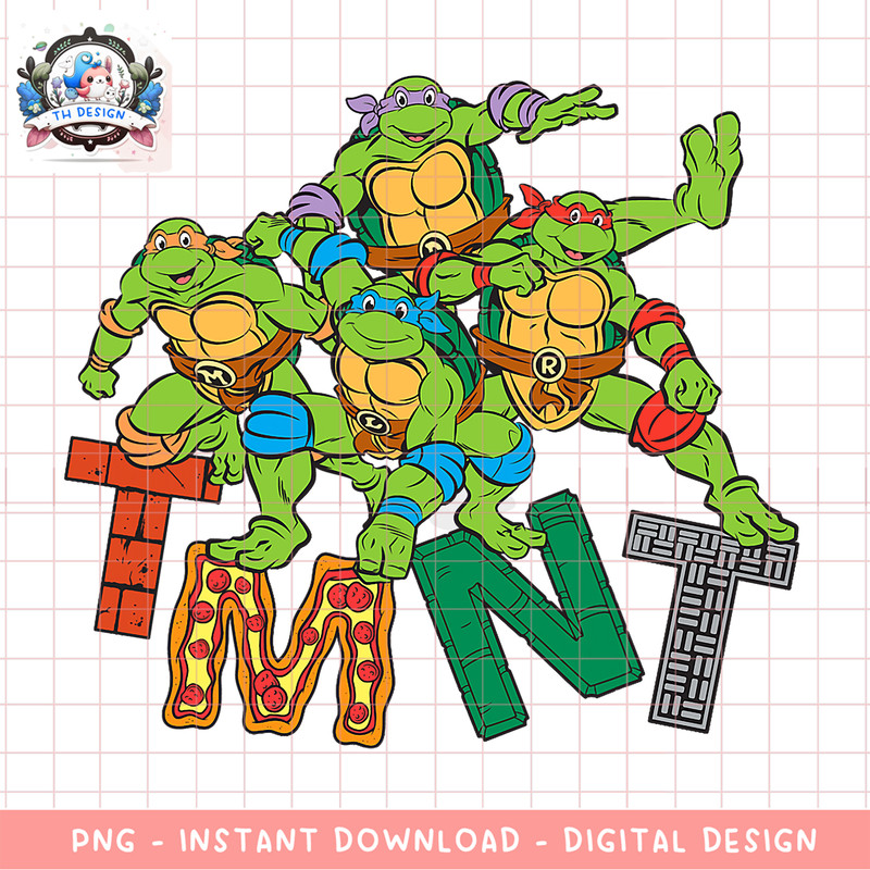 Ninja Turtles Balancing On Top Of TMNT Font png, digital download, instant.pngNinja Turtles Balancing On Top Of TMNT Font png, digital download, instant .png