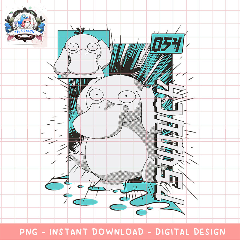 Pokemon - Psyduck Anime png, digital download, instant .png