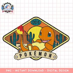 pokemon  004 charmander lying outdoors desert poster png, digital download, instant
