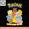 Pokemon Group Shot Color Block Poster png, digital download, instant .png