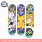 Pokemon Mewtwo Pikachu Psyduck Generation 1 Skateboards png, digital download, instant .png
