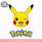 Pokemon Pikachu Wink Cute Face Official Logo png, digital download, instant .png