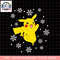 Pokemon Holiday Pikachu Snowflakes png, digital download, instant .png