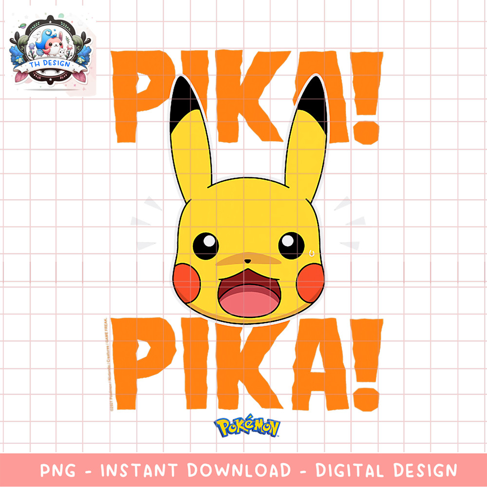 Pokemon Halloween Pika Pika Scared png, digital download, instant .png