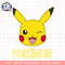 Pokemon Pikachu Cute Wink Classic Logo png, digital download, instant .png