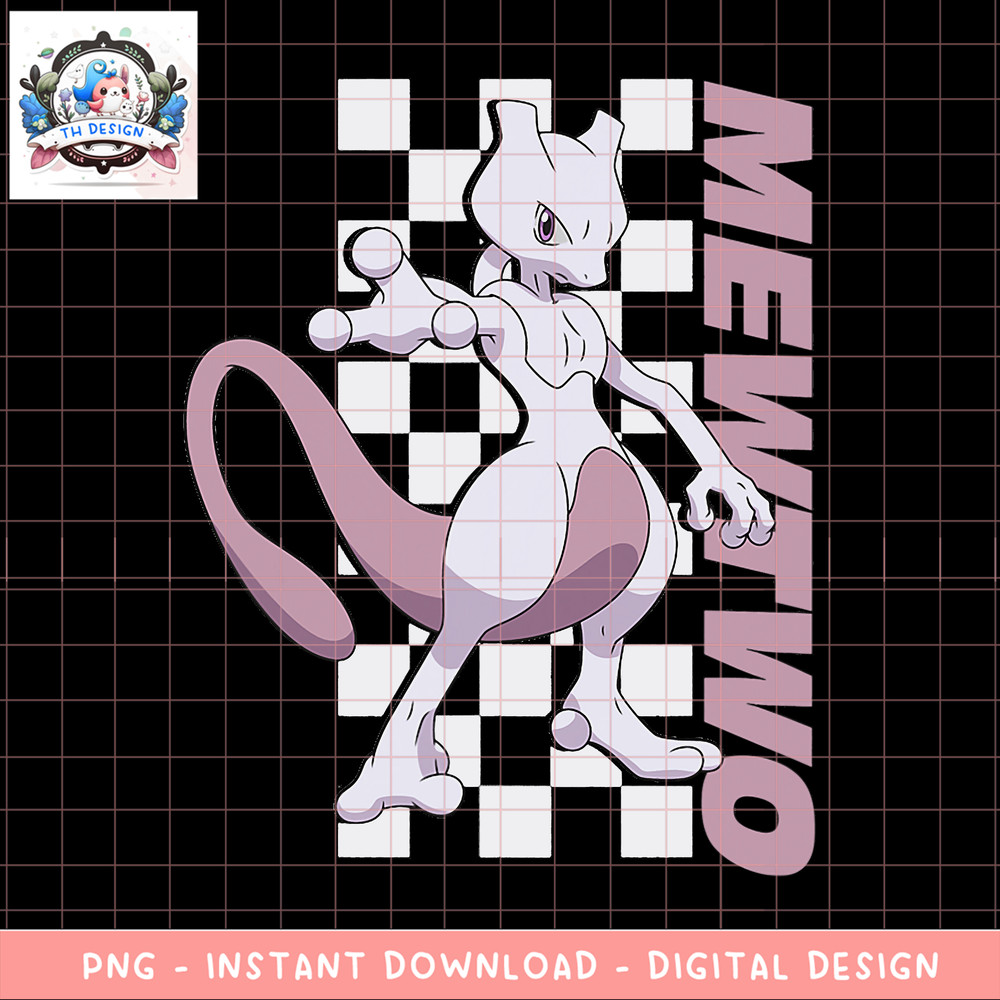 Pokemon Mewtwo png, digital download, instant .png