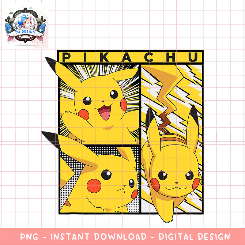 Pokemon Pikachu png, digital download, instant .png