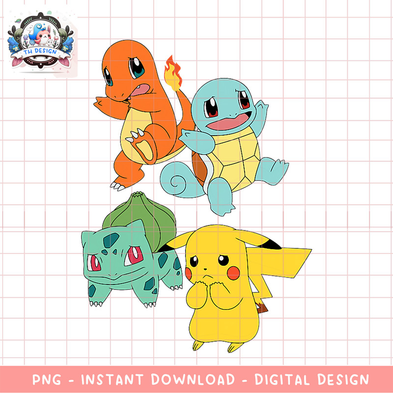 Pokemon Pikachu What A Fun Group png, digital download, instant .png