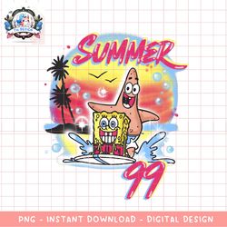 spongebob squarepants _ patrick summer _99 airbrush png, digital download, instant