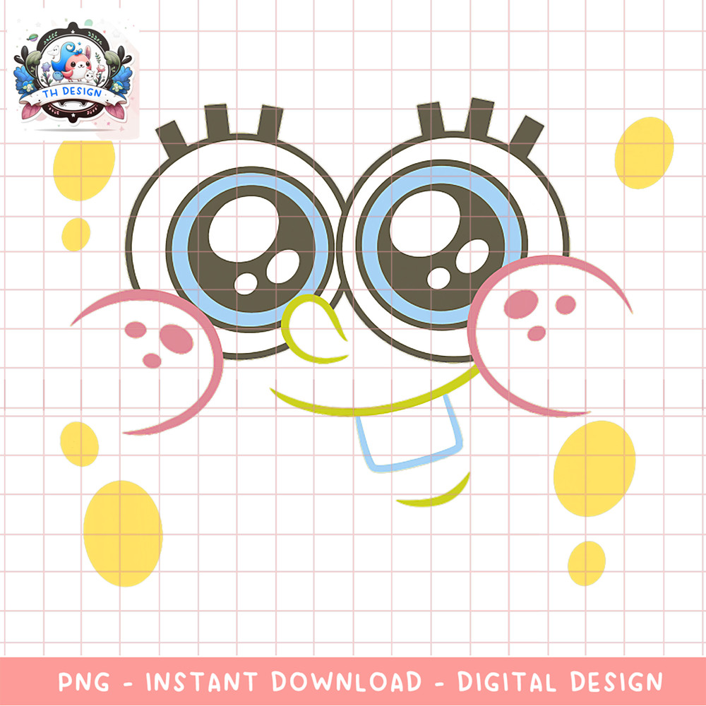 SpongeBob SquarePants Baby Sponge Face png, digital download, instant .png
